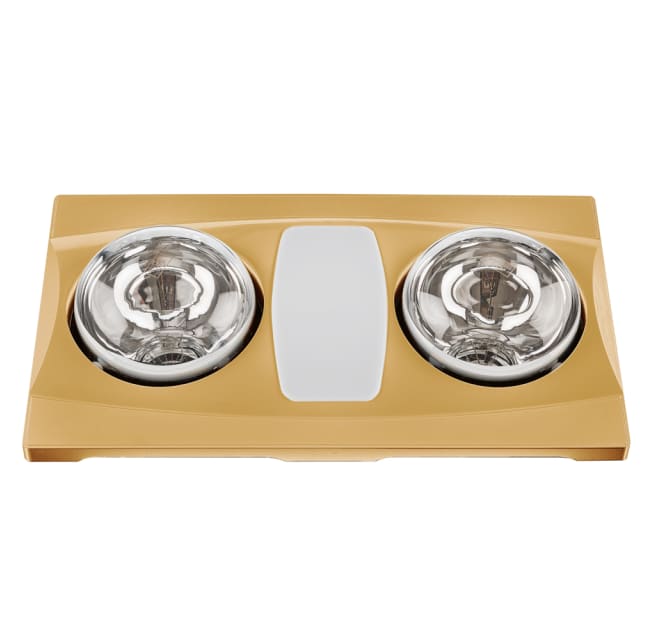 Aero pure a515a 80 cfm bathroom fan with heater and shop light finish